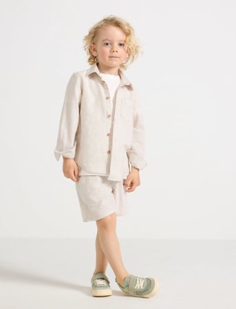 Lindex Shorts Linen Blended - White - 128/134