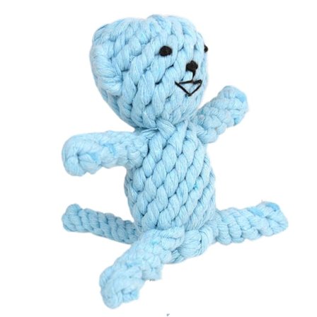 Tyggeleke for hund - Slitesterk tau Tyggeleke for valper Vaskbar bomull