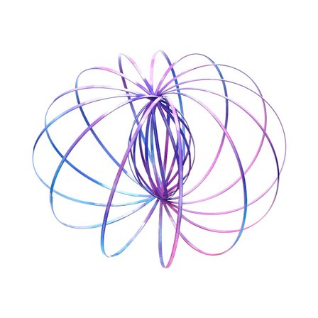 Ruostumattomasta teräksestä valmistettu 3D-nesteen pyörimisrannekoru värikäs virtausrengas