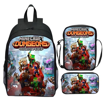MINECRAFT Rygsække Piger Drenge Letvægts Skoletasker