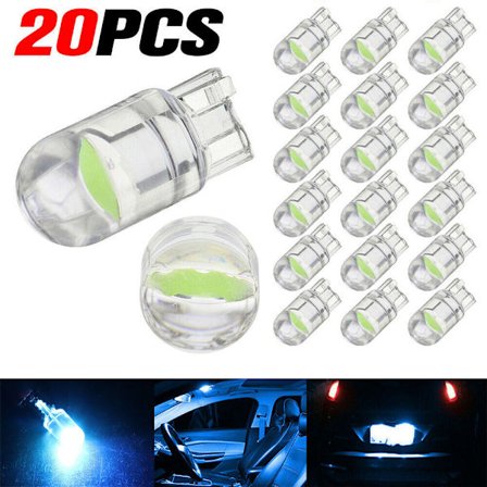 Bil T10 LED COB Amber Wedge Indvendig Kuppel Læsning Kort Lyspære