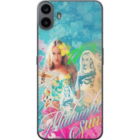 Yhteensopiva Puhelinkuori Nothing CMF Phone 1 Seikkailumaailma Steve, Creeper ja eläimillä värikkäässä palikkagrafiikassa