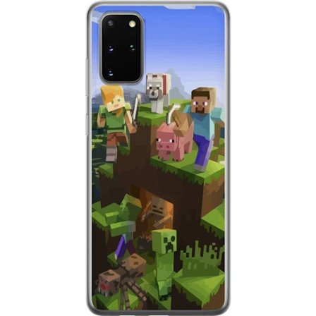 Kompatibelt Mobilskal till Samsung Samsung Galaxy S20+ MineCraft