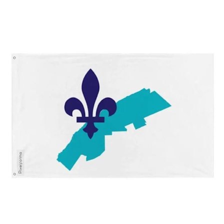 Flagga - Bas-Saint-Laurent - 192 x 288 cm - Polyester - Tryck fram/bak - Metallöglor