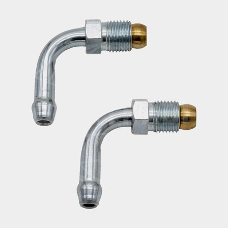 Nippelsats till bränslefilter 1/2"-20, 8 mm, böjd 90°