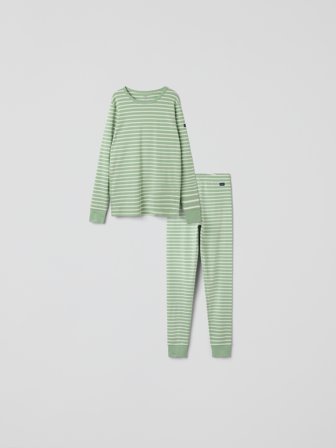 Polarn O. Pyret - Set for adult striped - S - Childrenswear - green