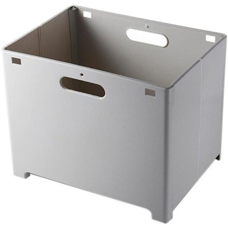 Skittentøyskurv veggmontert vertikal innendørs oppbevaringsboks for baderom sammenleggbar oppbevaringsorganisator skittentøyskurv-grå