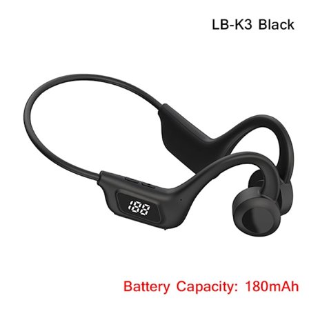 Inte In-Ear Headset Bone Conduction Hörlurar Trådlösa hörlurar Black X1