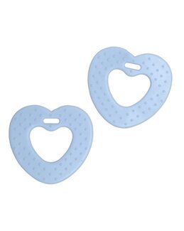 Weiche TPE-Herzen Blau 2-er Pack - Go Handmade