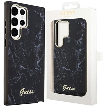 Guess GUHCS23LPCUMAK S23 Ultra S918 Veske - Svart marmor