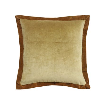 Koristetyyny 50x50 cm, Hunajanruskea kangas