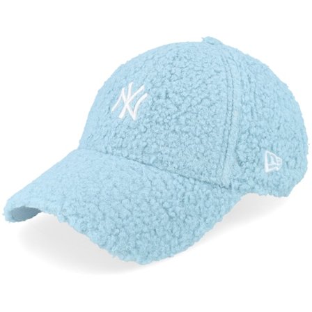 New Era - MLB Modrá adjustable Kšiltovka - New York Yankees Womens Borg 9FORTY Light Blue/White Adjustable @ Hatstore