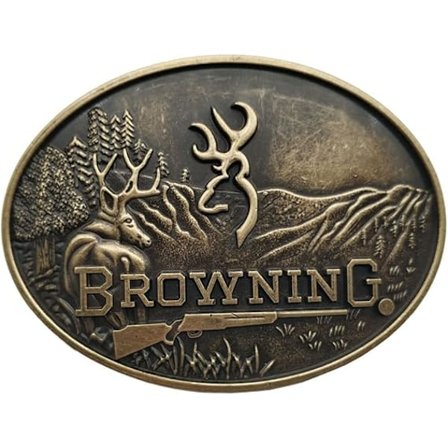 Jagtbælte Spænde Western Cowboy Bæltespænde Herregave (Messing)