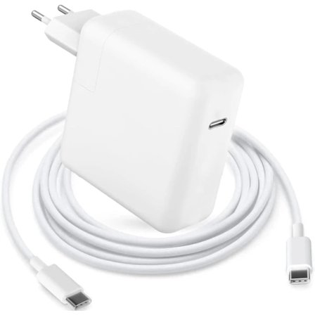 96 W USB C -laturi MacBook Pro/Airille, iPad Prolle, Sisältää 2 metrin USB-C–C-kaapelin [YDE]