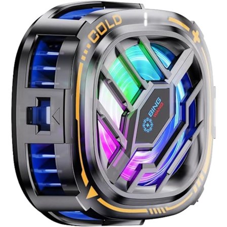 Uusin malli 2025 Magneettinen puhelimen jäähdytin, RGB-puhelimen tuuletin kannettava kevyt matkapuhelimen jäähdytystuuletin, puhelimen jäähdytin Lar-