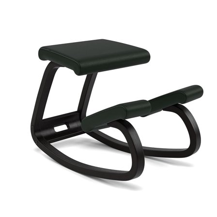 Varier Furniture Variable - Green Leather - Black base