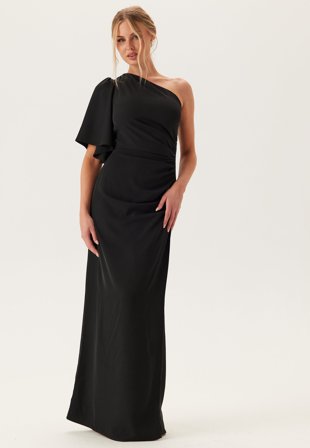 Bubbleroom Occasion - Ruched One Shoulder Gown - 40