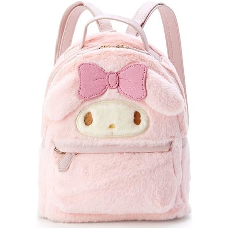 Søt Liten Fluffy Plysj Ryggsekk Søt Jenteveske My Melody Fluffy Veske Fritid Daglig Ryggsekk Skoleveske Bokveske Rosa, Rosa, Casual