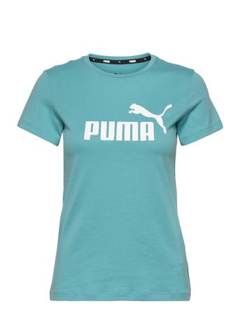 Ess Logo Tee T-shirt Top Blå PUMA