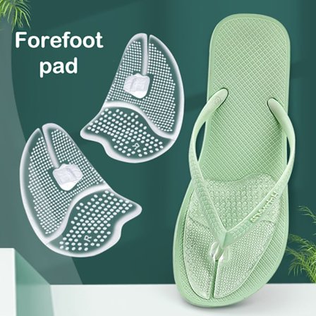 1 Par Flip Flops Sandaler Puder Pad Tå Forfod Indsætter Sko