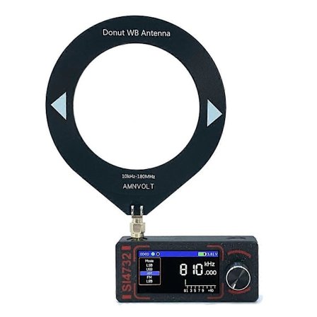 Päivitetty 0,5-108 MHz versio Mini SI4732 täyden kaistan DSP-radio, vastaanotin, taskuradio, tukee FM AM- ja SSB-tilaa, musta