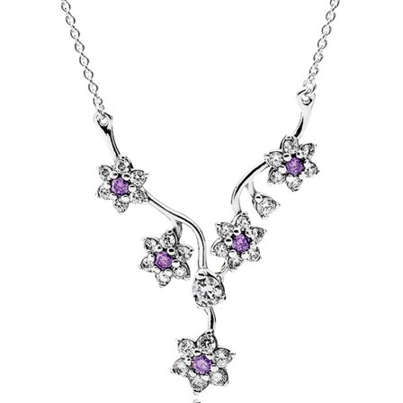 925 Sterling Silver Dubbel Hoop T-Bar Hjärta Tvåfärgad Daisy Cirklar Blomma Halsband för Kvinnor Pandora Pärlberlock DIY Smycken