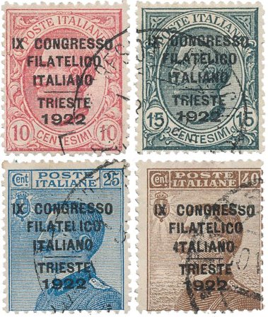 Italien 1922 - Sassone 123/26 - Stemplet