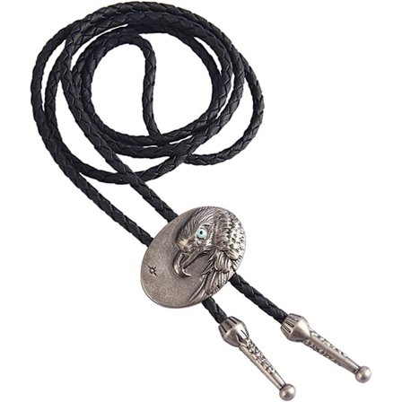 Bolo slips - Handgjord Western Cowboy Svart Vintage Cicada Penda