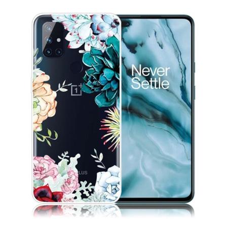 Deco OnePlus Nord N10 5G etui - elegant blomst Multicolor