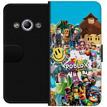 Yhteensopiva Lompakkokotelo Samsung Galaxy Xcover 3 Roblox Collage leikkisä ja värikäs pelimotiivi ikonisilla hahmoilla