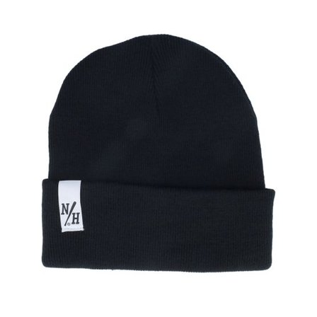 Northern Hooligans - Svart cuff Beanie - Batts Black Cuff @ Hatstore
