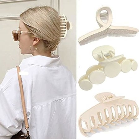 3 akryylihiusklipsit Ranskan design hiusklipsit ohuille hiuksille liukumattomat hiukset S