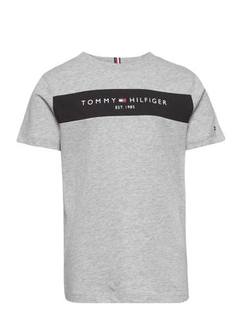 Essential Colorblock Tee S/S T-shirt Grå Tommy Hilfiger