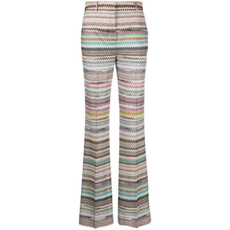 Missoni, Missoni Trousers Red Grijs, Dames, Maat:2XS