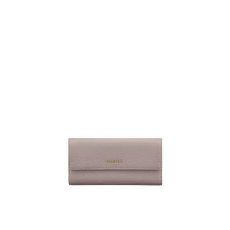 Coccinelle, Metallic Soft Wallet Szary, Kobieta, Rozmiar: ONE Size