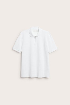 Kappahl | Pikétröja med dragkedja Vit 2XL | Vit