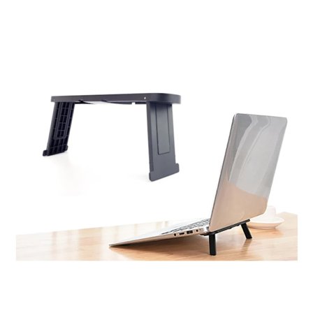 6mm Tunt Laptopställ Kompakt Portabelt Halkskydd Elegent Kompatibelt Svart