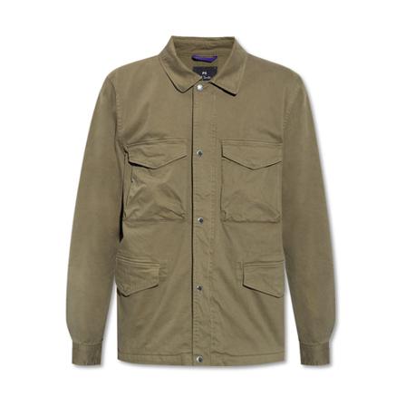 PS By Paul Smith, Cotton jacket Groen, Heren, Maat:M,Katoen