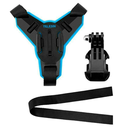 Motorsykkelhjelm Chin Telesin + J-Hook Mount for sportskameraer (GP-HBM-MT7)