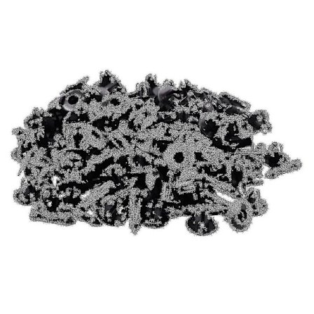 7mm Hål Plastnitar Fästelement Bil Bilskärm Stötfångare Tryckklämmor 100 st