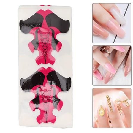 100 stk. Negleform Forlængelsesklistermærker Selvklæbende Neglespidser Forlængelsesklistermærker Neglekunst Tilbehør