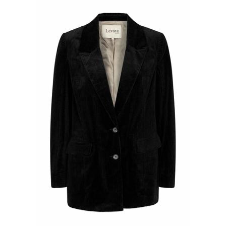 Levete Room, Olena Blazer Zwart, Dames, Maat:S,Katoen,strepen