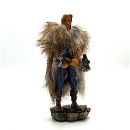 Vikingekriger med økser Pelsbeklædt