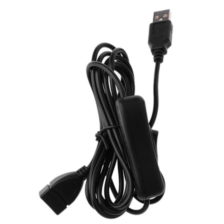 Data Sync USB 2.0 Forlengerkabel USB Skjøteledning Med PÅ AV Bryter for PC USB Vifte LED Lampe USB Lader Raspberry