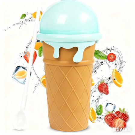 Kryp-slushie Maker Kop (stor kapacitet), Tik Tok Slushy Maker Frozen Magic Squeeze Kop, Hurtig Slushy og Smoothie Fremstilling, Mere Egnet Til Hjemme 