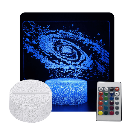 Europa Och Amerika Globe Series 3d Nattljus Färgglad Touch