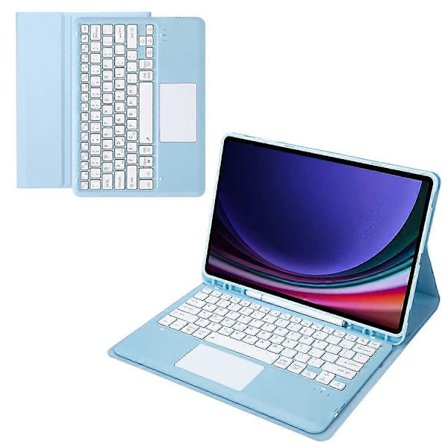 Samsung Galaxy Tab S10+(Plus)/ S9 FE+(Plus)/ S9+(Plus) 12.4" X610/ X616 Bluetooth-näppäimistö kosketuslevyllä ja kynäpaikalla, tablettikotelo