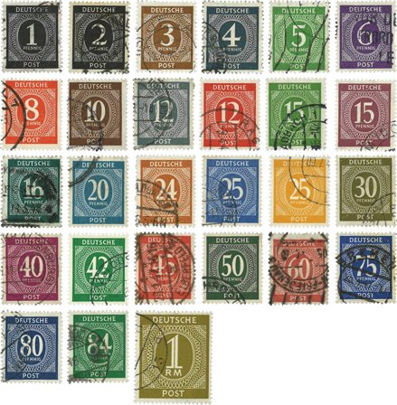 Tyskland, Allieret besættelse 1946 - MICHEL 911-937 - Stemplet