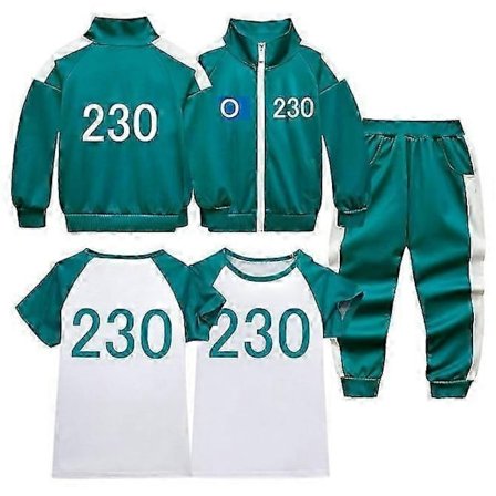 Ny Squid Game 2 Spelare Cosplay Kostym Träningsoverall Komplett Klädset No.230