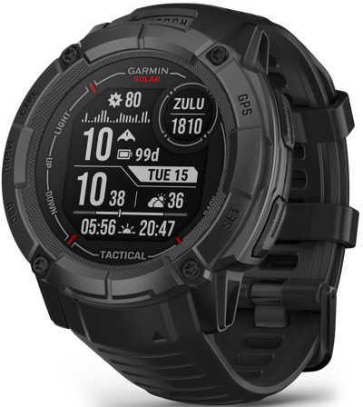 Garmin Instinct 2X Solar Tactical Edition älykello, musta - Garmins klockor för jakt